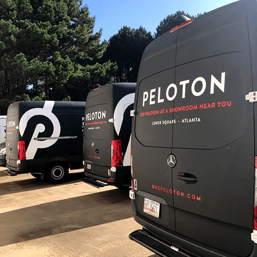 Peloton Fleet Wrap Vans